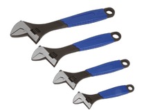 Blue-Point Verstellbares Schraubenschlüsselset mit Soft-Grip, 4-teilig - BLPADJ404SG - Snap-on Werkzeug