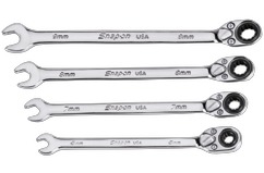 Ring- und Steckschlüsselsatz Flank Drive® Plus, 4-teilig (6–9 mm) - SOXRRM704A - Snap-on Werkzeug